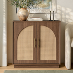 Rattan Sideboard – Eiche Natur für Ess- & Wohnzimmer