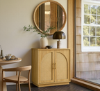 Rattan Sideboard – Eiche Natur für Ess- & Wohnzimmer