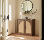 Rattan Sideboard – Eiche Natur für Ess- & Wohnzimmer