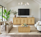 Rattan Sideboard – Eiche Natur für Ess- & Wohnzimmer