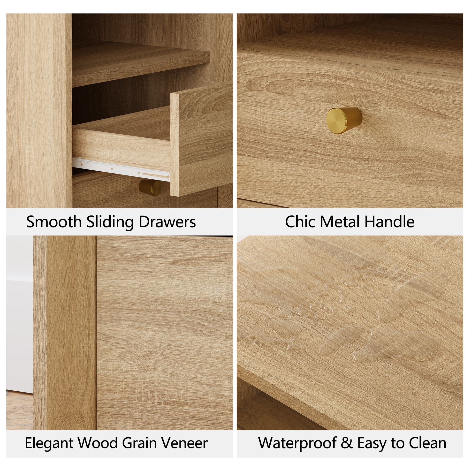 Mid-Century Modern Beveled Nightstand in White Oak WoodDiscover the Mid-Century Modern Beveled Nightstand in White Oak Wood, combining style with functionality for your bedroom.