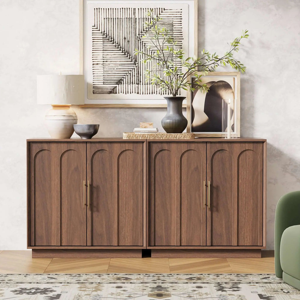 FORTUNETECMid - Century Modern Walnut Sideboard