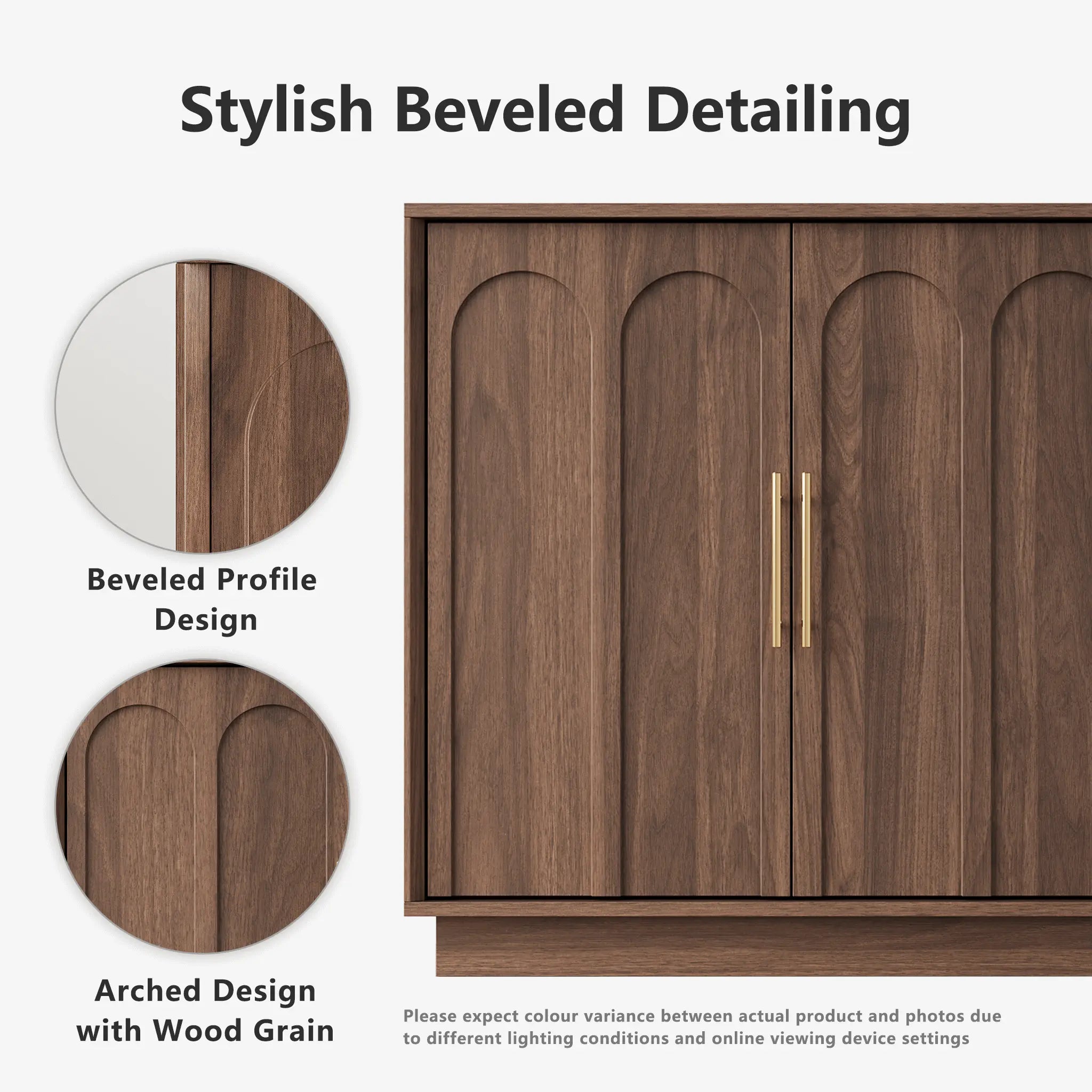 FORTUNETECMid - Century Modern Walnut Sideboard