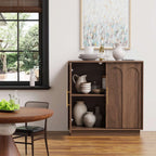 FORTUNETECMid - Century Modern Walnut Sideboard
